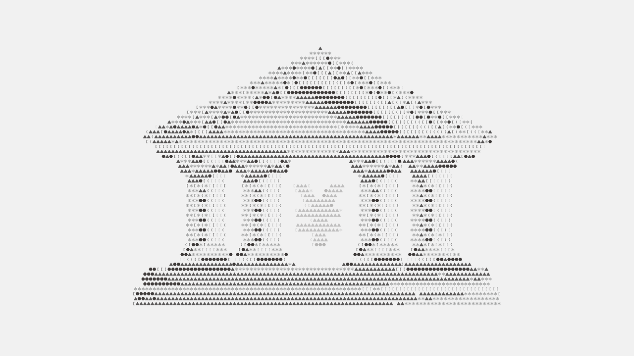 Kimi 金融行业 AI 解决方案封面:字符画金字塔